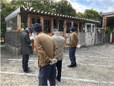 環境パフォーマンスデータ 第三者検証の様子 （コクヨ 芝山工場）