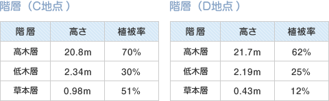 階層ごとの高さ