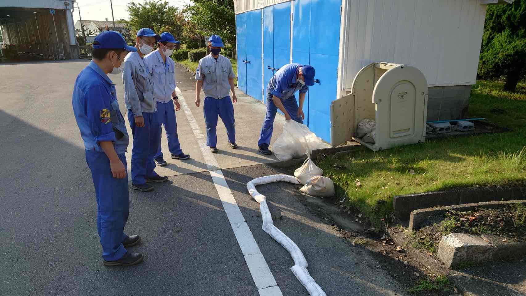 緊急事態(流出)の対応訓練（コクヨ工業滋賀) 